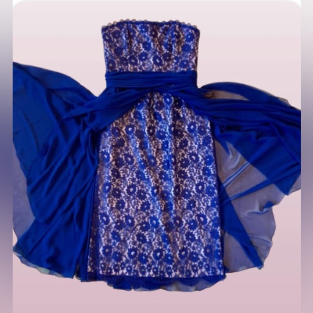 Ricki Lang for Steven Stroller vintage strapless cocktail Dress
